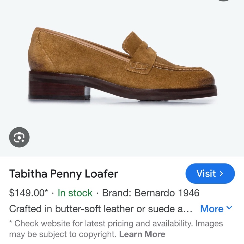Tabitha Penny Loafer Bernardo Women’s Brown Penny Loafers